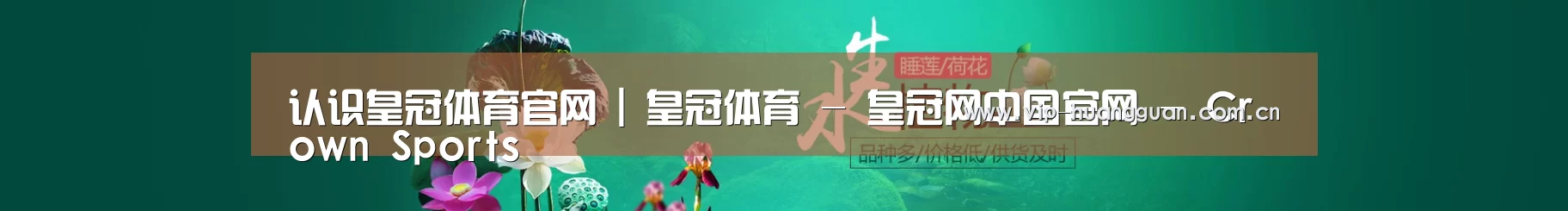 鲜花水草花卉网站模板